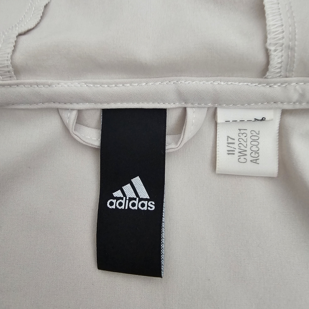 EXELLENT ADIDAS Track Jacket Womens Lightweight Color: Black Salmon Tan SZ M - Picture 2 of 16